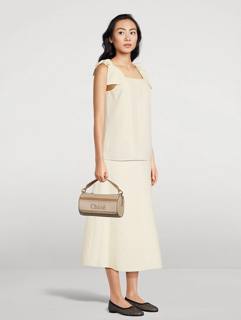 Woody Linen Crossbody Bag