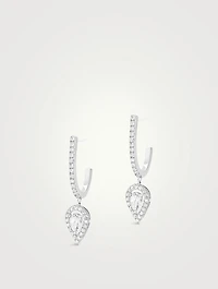 Joy Hoop White Gold Earrings With Diamonds
