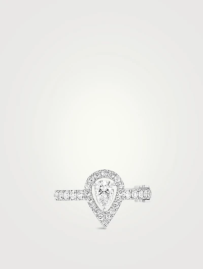 My Twin White Gold Mono Earring With Diamonds
