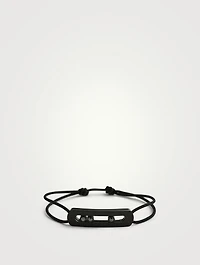 Move Titanium Cord Bracelet With Diamonds