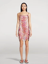 Tubular Fringe Draped Cover-Up