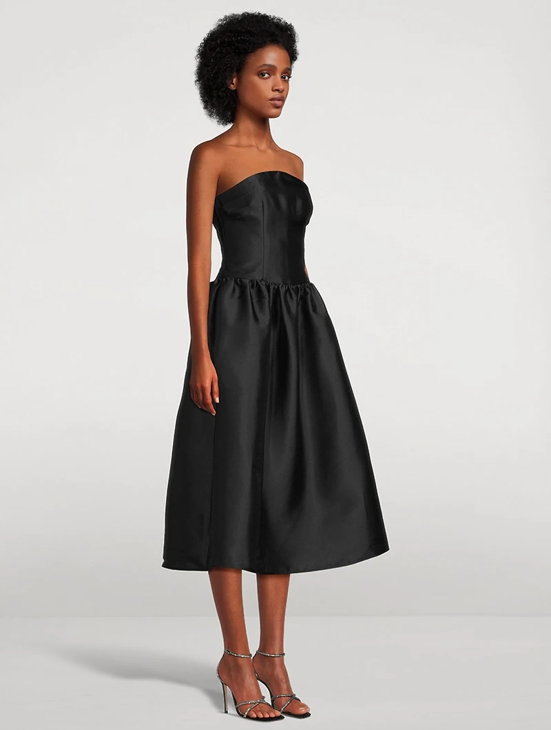 Taffeta Midi Dress
