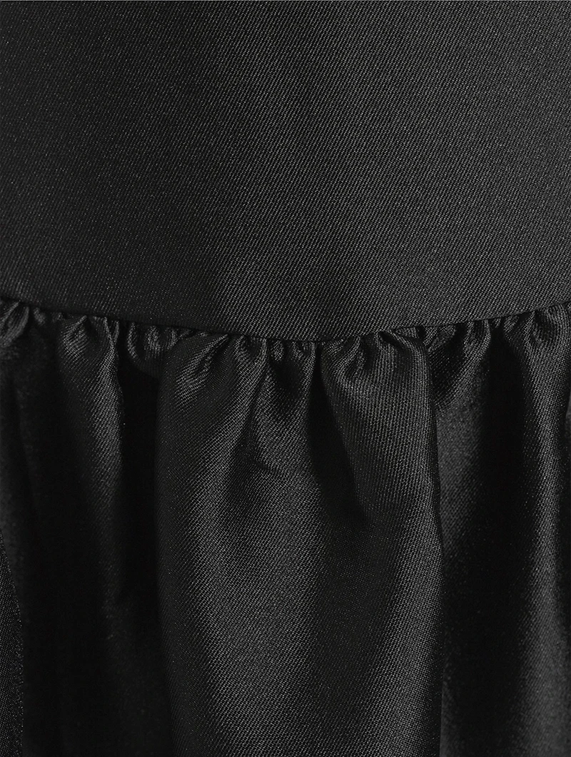 Taffeta Midi Dress