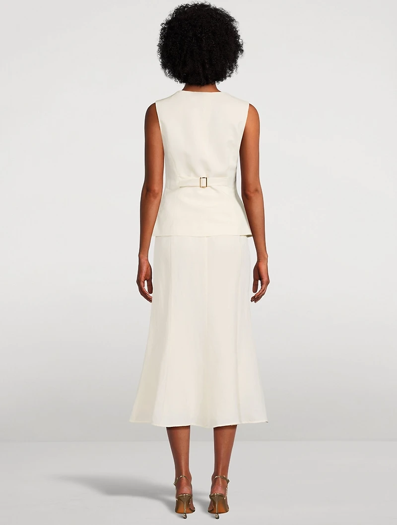 Suiting Midi Dress