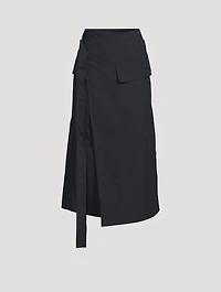 Trench Wrap Skirt