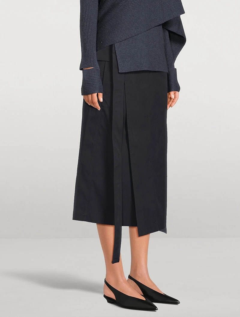 Trench Wrap Skirt