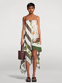 Loewe x Paula's Ibiza Printed High-Low Dress