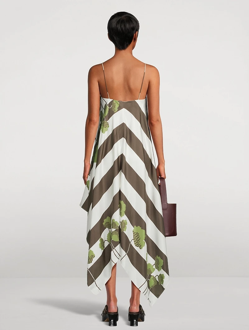 Loewe x Paula's Ibiza Printed High-Low Dress
