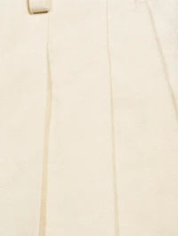 Double-Pleated Wide-Leg Trousers