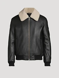 Toba Leather Bomber Jacket