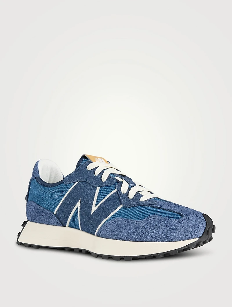 327 Suede And Denim Sneakers