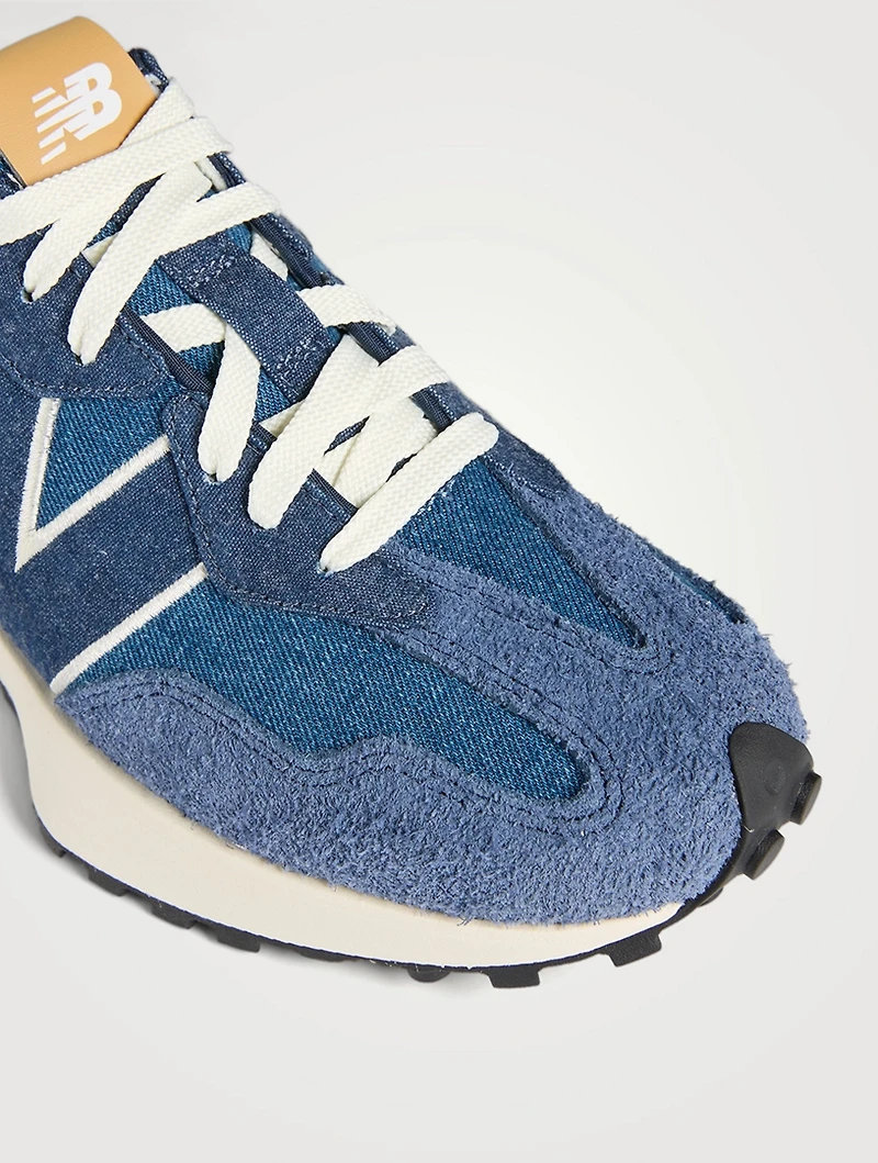 327 Suede And Denim Sneakers