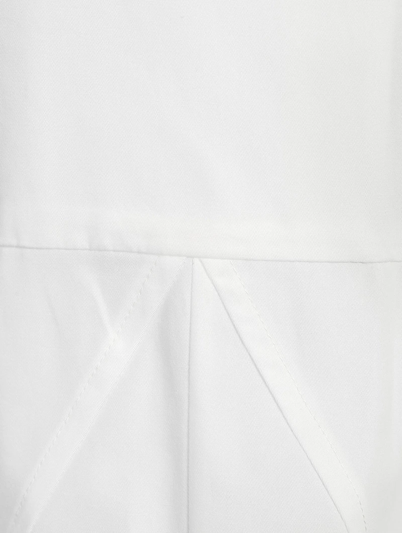 Voyou Asymmetric Cotton Poplin Midi Dress
