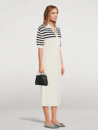 4G Striped Polo Dress