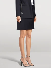 Voyou Wool And Mohair Mini Skirt