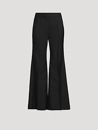 Wool And Mohair Flared Trousers