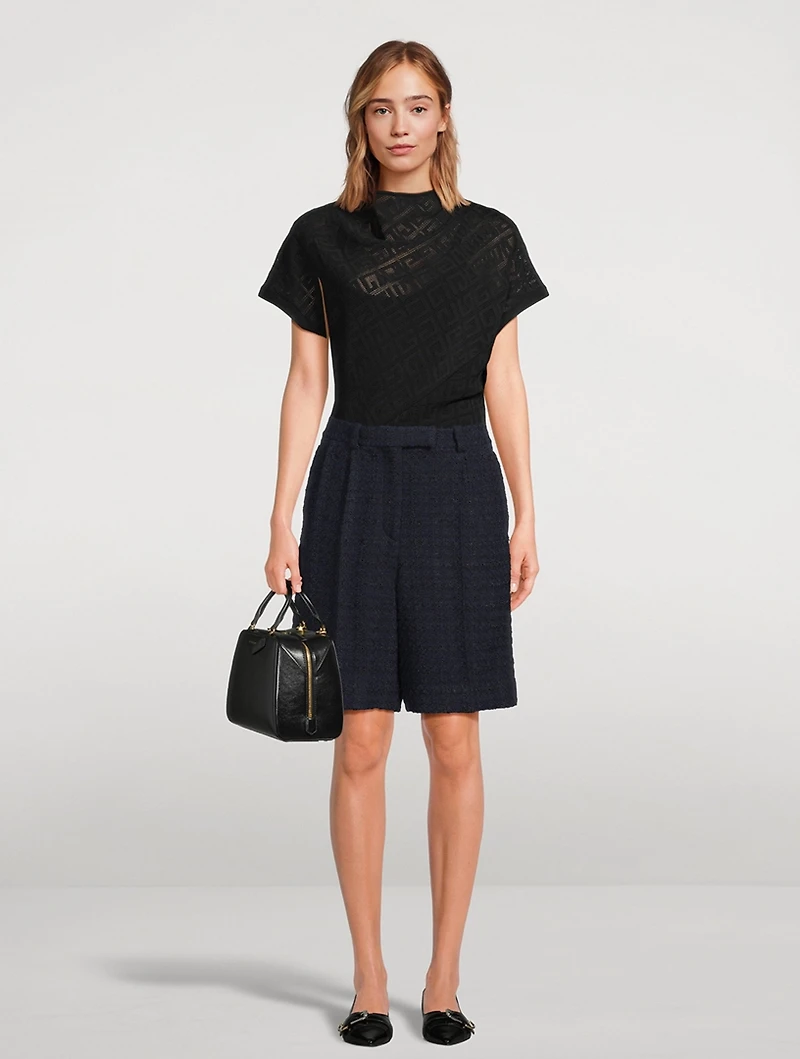 Tweed Bermuda Shorts