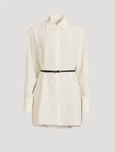 Voyou Belted Silk Shirt