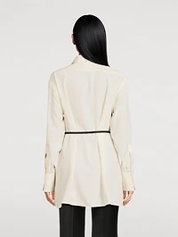 Voyou Belted Silk Shirt