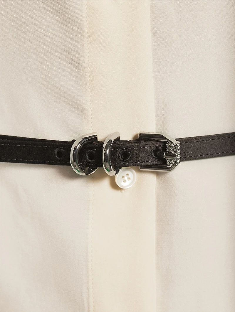 Voyou Belted Silk Shirt