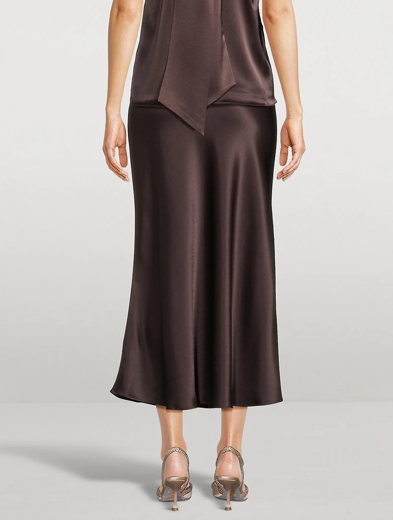 Valetta Satin Slip Skirt