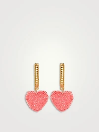 Nostalgia Jelly Heart Hoop Earrings