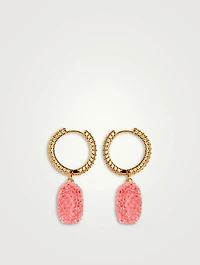 Nostalgia Jelly Heart Hoop Earrings