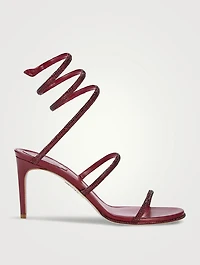 Cleo Crystal Satin Sandals