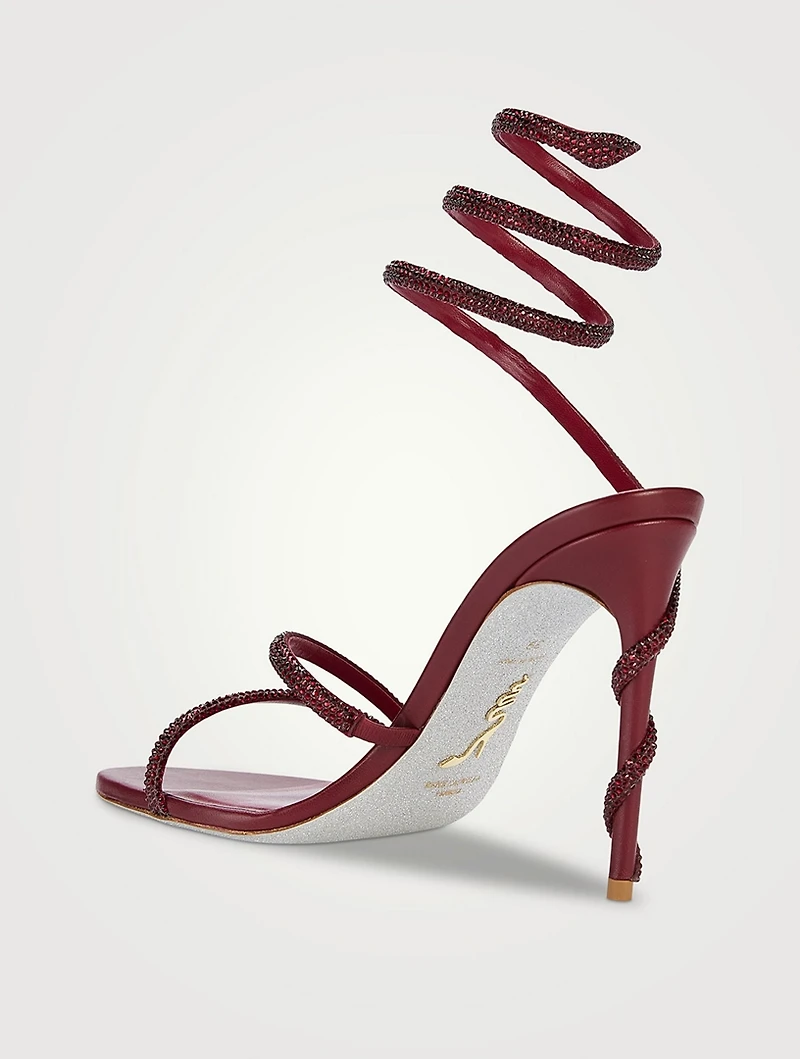 Margot Crystal Satin Sandals
