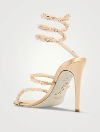 Cinderella Crystal Satin Sandals