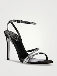 Irina Crystal Satin Sandals