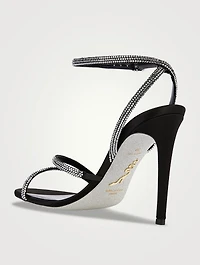 Irina Crystal Satin Sandals