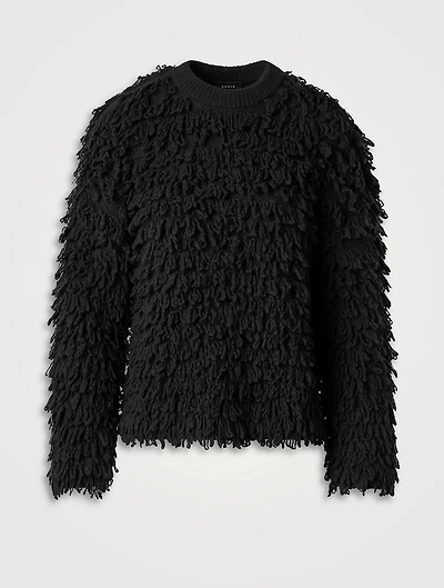 Wool Silk And Cashmere Knit Sweater