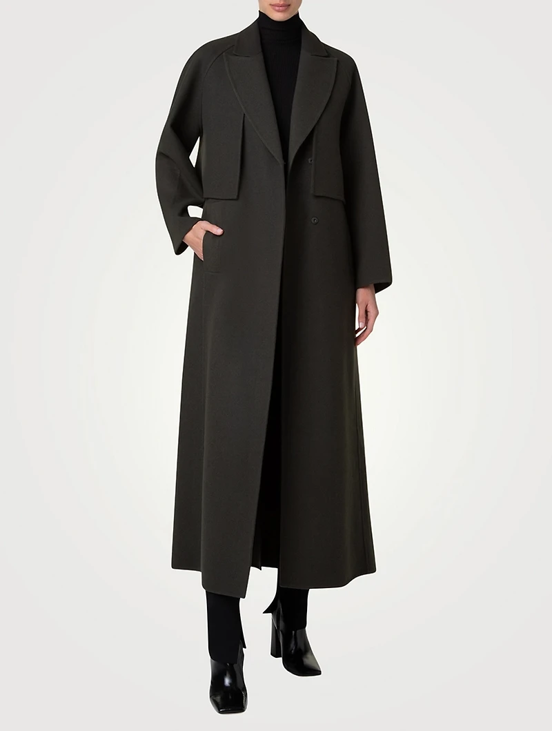 Zendaya Wool Cashmere Double-Face Coat