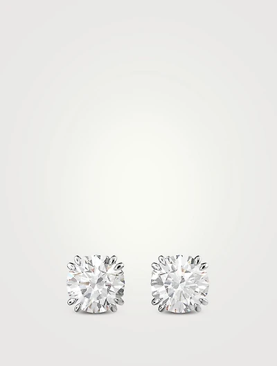 Constella Round Crystal Stud Earrings