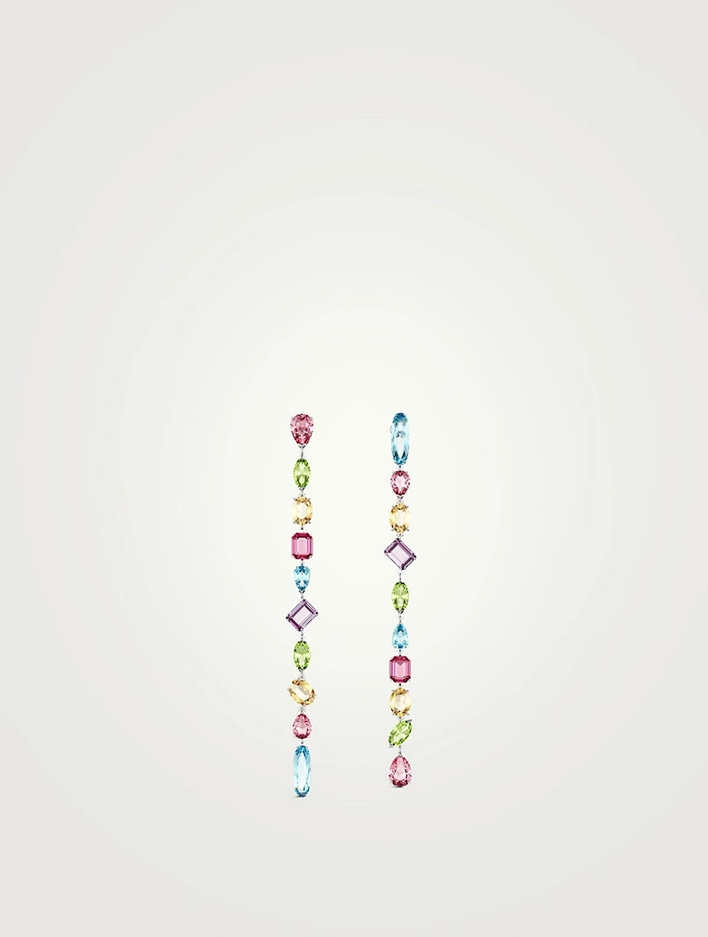 Gema Crystal Threader Earrings
