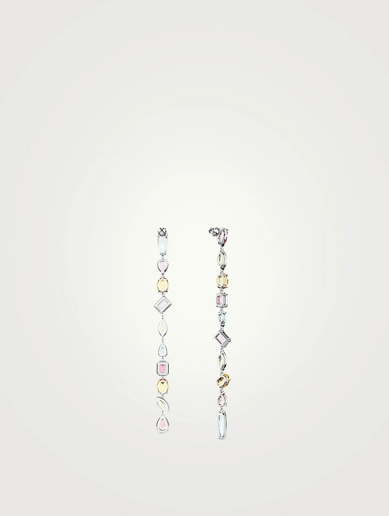 Gema Crystal Threader Earrings