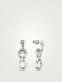Hyperbola Crystal Hoop Earrings