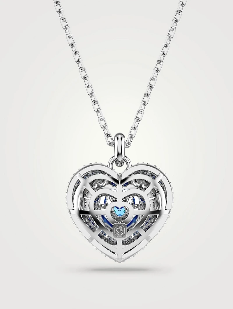 Hyperbola Crystal Heart Necklace