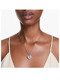Hyperbola Crystal Heart Necklace
