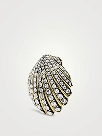Idyllia Crystal Shell Brooch