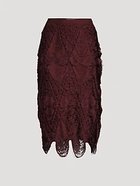 Fringe Midi Skirt