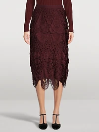 Fringe Midi Skirt