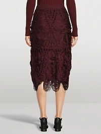 Fringe Midi Skirt
