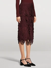 Fringe Midi Skirt