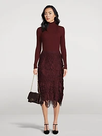 Fringe Midi Skirt