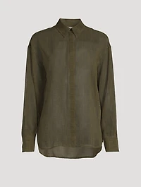 Silk Shirt Monogram Print