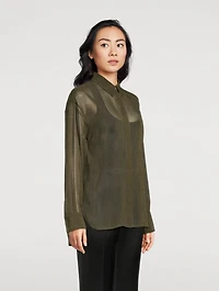 Silk Shirt Monogram Print