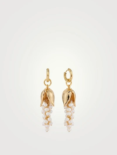 Lily Of The Valley Earrings With Pearls