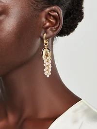 Lily Of The Valley Earrings With Pearls